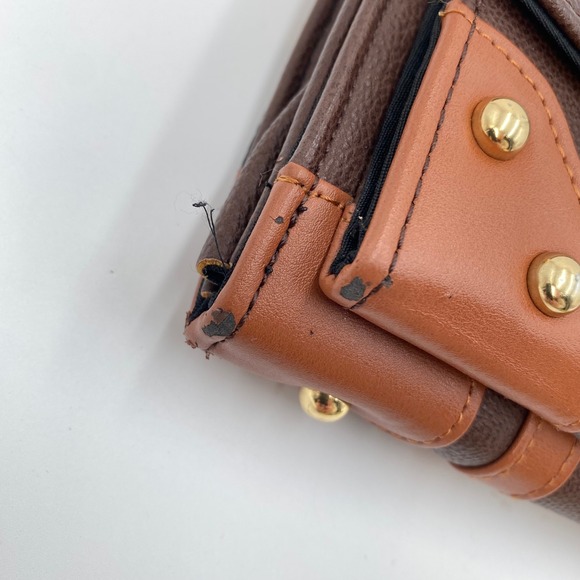 Harry Potter Hogwarts Trunk Crossbody Bag Wallet Brown Gold Studs 9 3/4 Patch - Picture 5 of 14